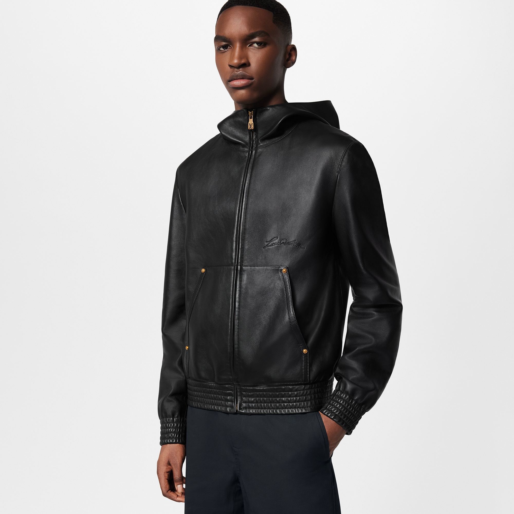 Jentlouis Leather Zipped Jacket Jent Louis 25AW 2nd delivery